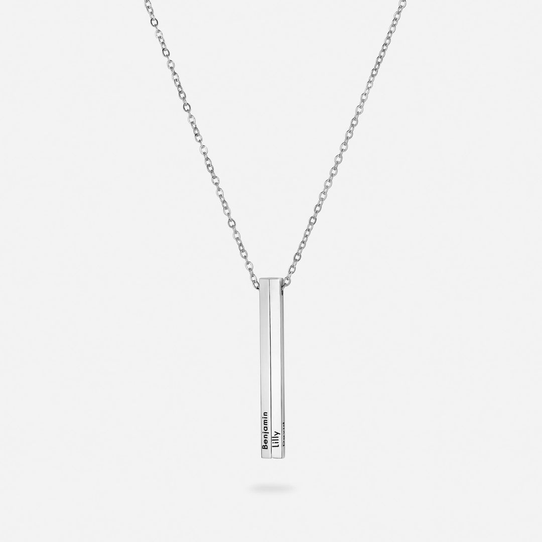 Personalised Vertical Name Necklace